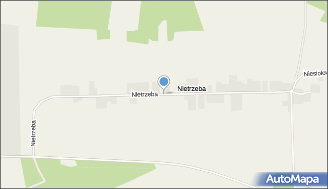 Nietrzeba, Nietrzeba, mapa Nietrzeba