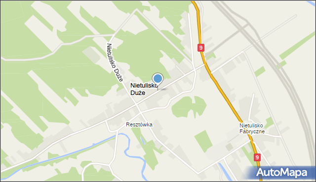 Nietulisko Duże, Nietulisko Duże, mapa Nietulisko Duże