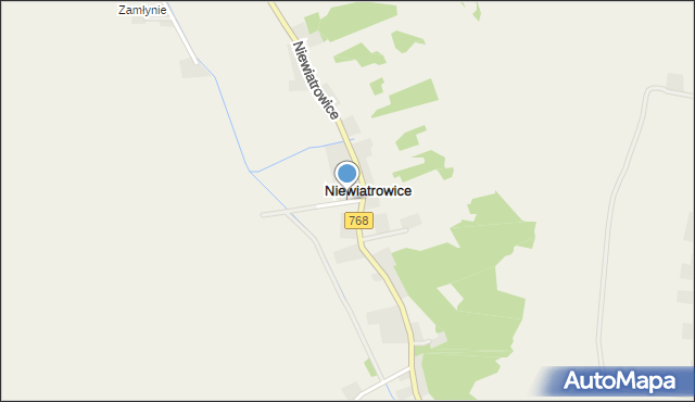 Niewiatrowice, Niewiatrowice, mapa Niewiatrowice