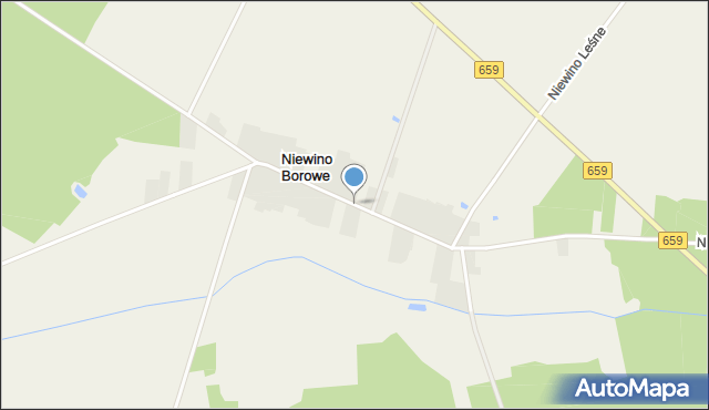 Niewino Borowe, Niewino Borowe, mapa Niewino Borowe