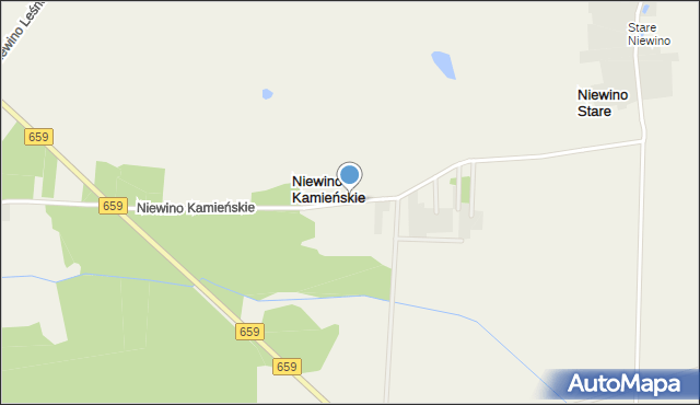 Niewino Kamieńskie, Niewino Kamieńskie, mapa Niewino Kamieńskie