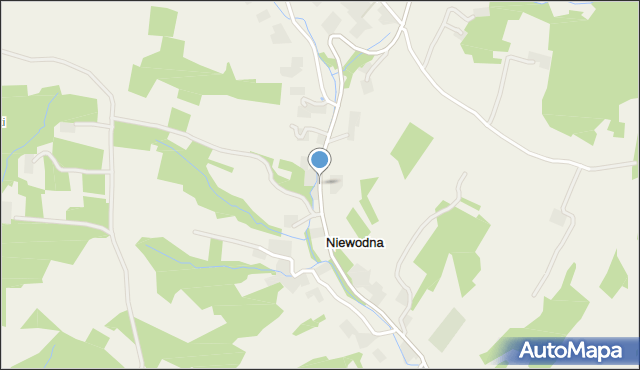 Niewodna, Niewodna, mapa Niewodna