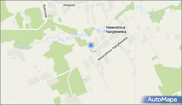 Niewodnica Nargilewska, Niewodnica Nargilewska, mapa Niewodnica Nargilewska