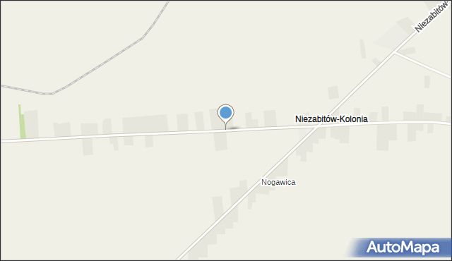 Niezabitów-Kolonia, Niezabitów-Kolonia, mapa Niezabitów-Kolonia