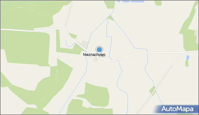 Nieznachowo, Nieznachowo, mapa Nieznachowo