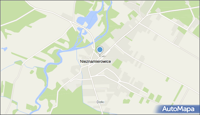 Nieznamierowice, Nieznamierowice, mapa Nieznamierowice