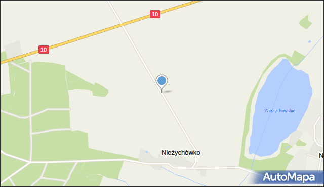 Nieżychówko, Nieżychówko, mapa Nieżychówko