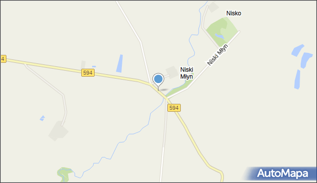 Nisko gmina Bisztynek, Nisko, mapa Nisko gmina Bisztynek