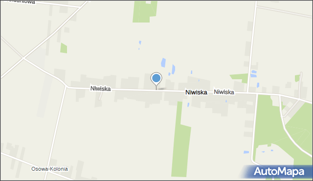 Niwiska gmina Galewice, Niwiska, mapa Niwiska gmina Galewice