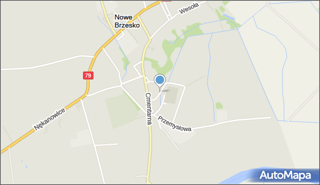 Nowe Brzesko, Niecała, mapa Nowe Brzesko