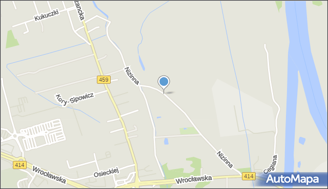 Opole, Nizinna, mapa Opola