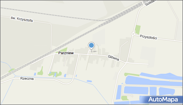 Parzniew, Niecała, mapa Parzniew