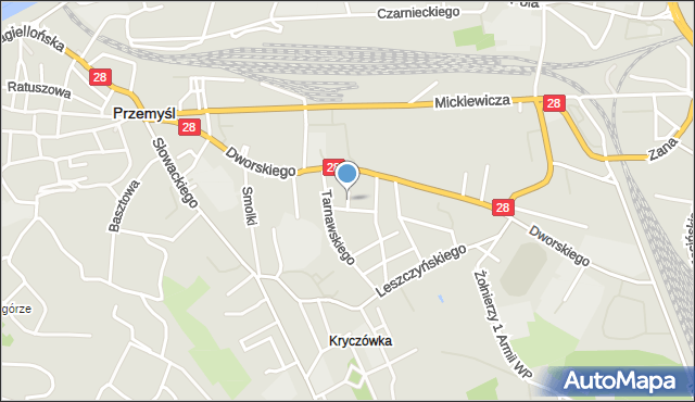 Przemyśl, Niewiadomskiego Stanisława, mapa Przemyśla