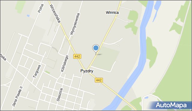 Pyzdry, Niepodległości, mapa Pyzdry