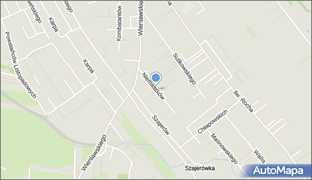 Rzeszów, Niemaszków Józefa i Romana, mapa Rzeszów