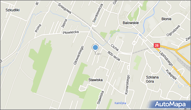 Sanok, Niedzielskiego Kazimierza, dr., mapa Sanok