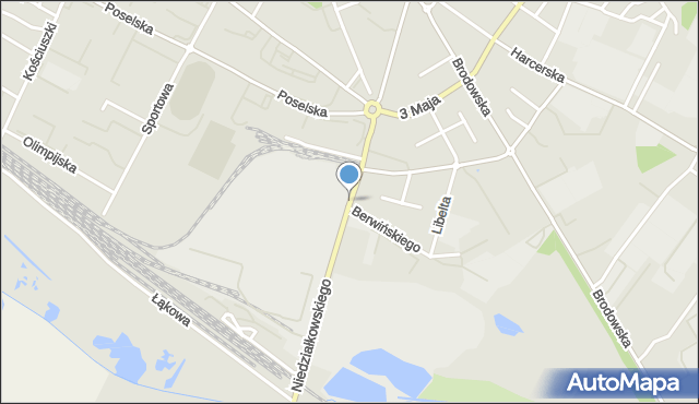 Środa Wielkopolska, Niedziałkowskiego Mieczysława, mapa Środa Wielkopolska