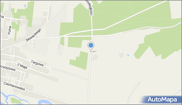 Strzegowo powiat mławski, Niepodległości, mapa Strzegowo powiat mławski