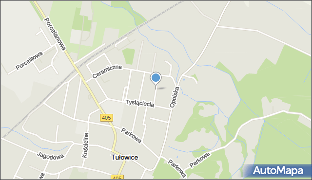 Tułowice powiat opolski, Niepodległości, mapa Tułowice powiat opolski