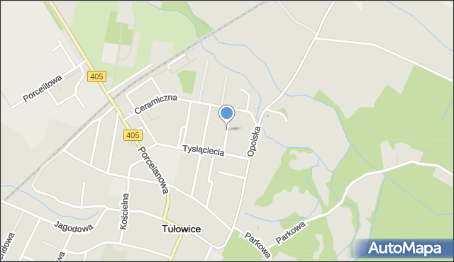 Tułowice powiat opolski, Niepodległości, mapa Tułowice powiat opolski