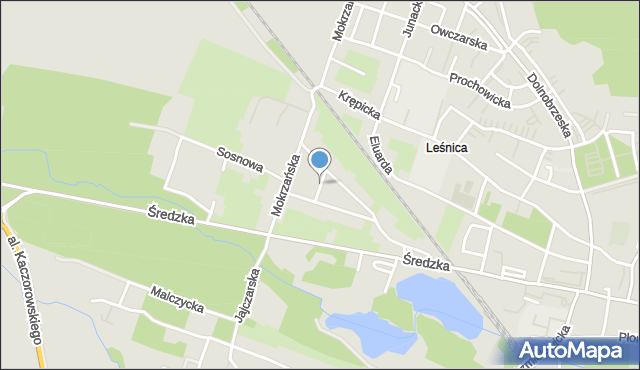 Wrocław, Niemkińska, mapa Wrocławia