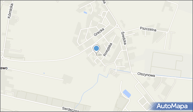 Zalasewo, Niemiecka, mapa Zalasewo