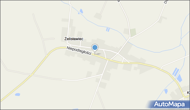 Żelisławiec, Niepodległości, mapa Żelisławiec