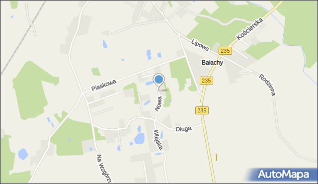 Bałachy, Nowa, mapa Bałachy