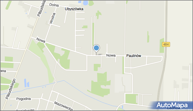 Bełchatów, Nowa, mapa Bełchatów