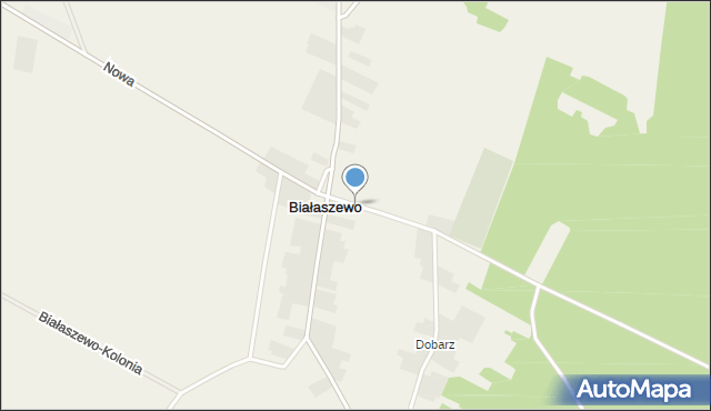 Białaszewo, Nowa, mapa Białaszewo