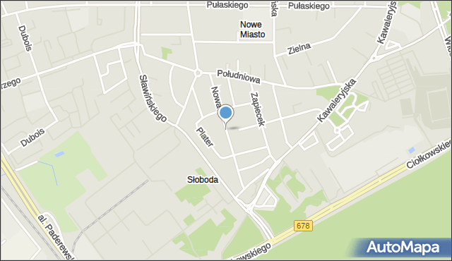 Białystok, Nowa, mapa Białegostoku