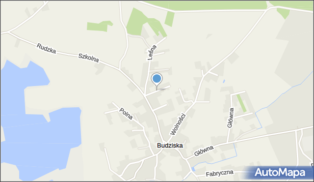 Budziska gmina Kuźnia Raciborska, Nowa, mapa Budziska gmina Kuźnia Raciborska