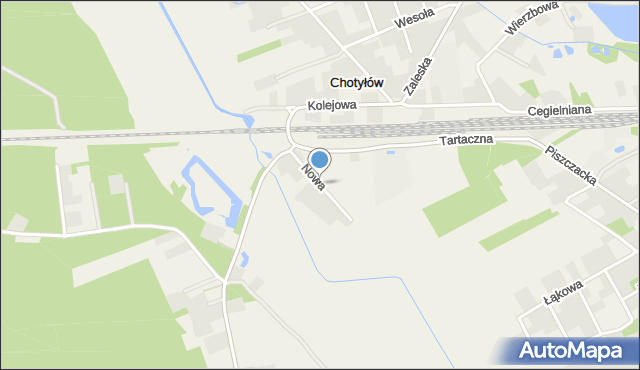 Chotyłów, Nowa, mapa Chotyłów