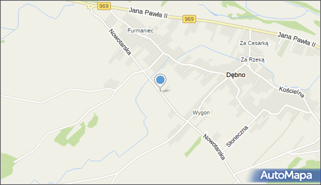 Dębno gmina Nowy Targ, Nowotarska, mapa Dębno gmina Nowy Targ