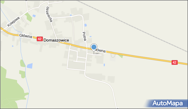 Domaszowice powiat namysłowski, Nowa, mapa Domaszowice powiat namysłowski