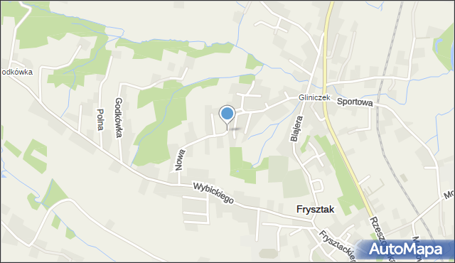 Frysztak, Nowa, mapa Frysztak