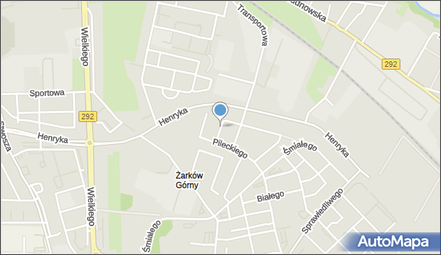 Głogów, Nowaka-Jeziorańskiego Jana, mapa Głogów