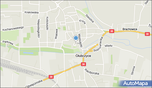 Głubczyce, Nowy Świat, mapa Głubczyce