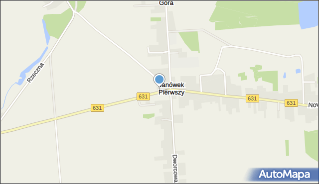 Góra gmina Wieliszew, Nowodworska, mapa Góra gmina Wieliszew