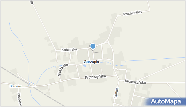 Gorzupia gmina Krotoszyn, Nowa, mapa Gorzupia gmina Krotoszyn