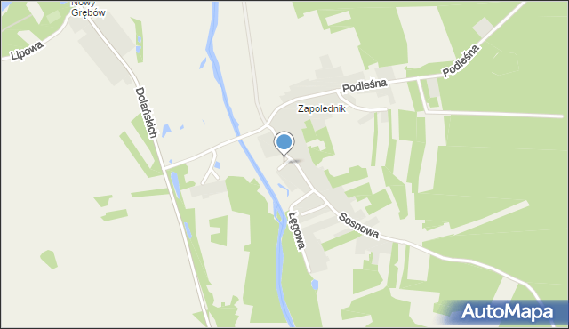 Grębów powiat tarnobrzeski, Nowa, mapa Grębów powiat tarnobrzeski