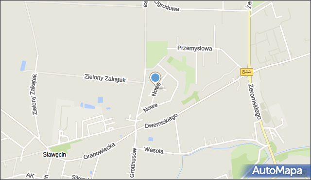 Hrubieszów, Nowe Osiedle, mapa Hrubieszów