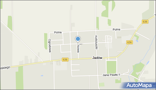 Jadów, Nowa, mapa Jadów