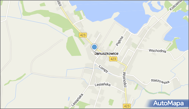 Januszkowice gmina Zdzieszowice, Nowa, mapa Januszkowice gmina Zdzieszowice