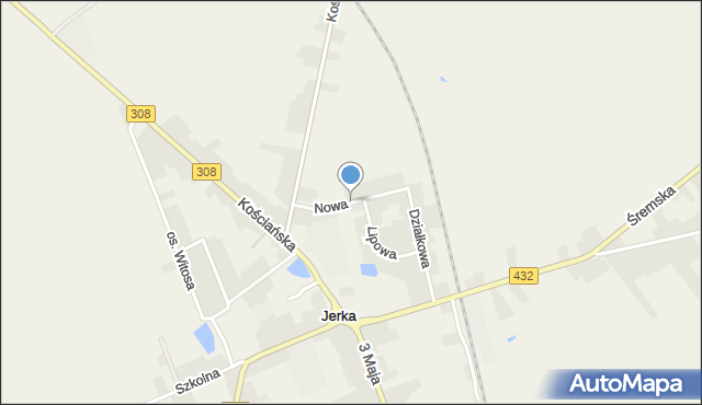 Jerka, Nowa, mapa Jerka