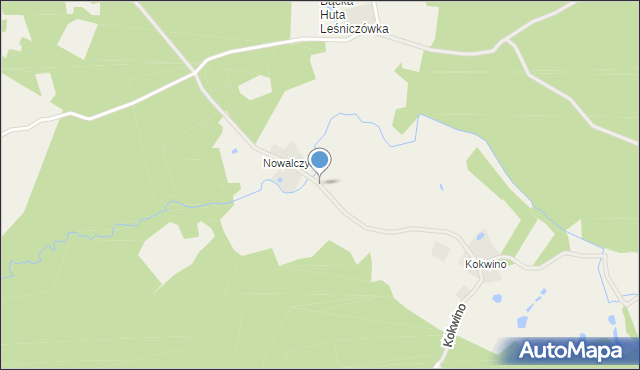 Kamienica Królewska, Nowalczysko, mapa Kamienica Królewska