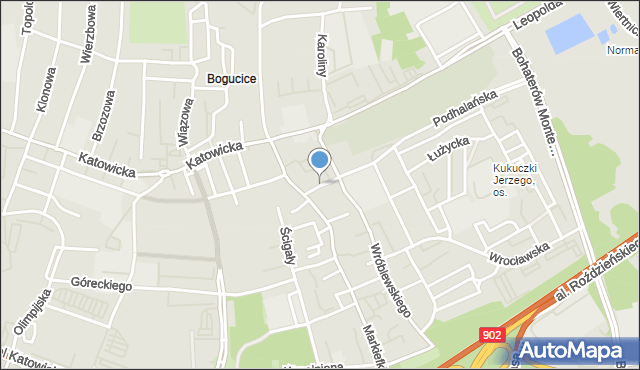 Katowice, Normy, mapa Katowic