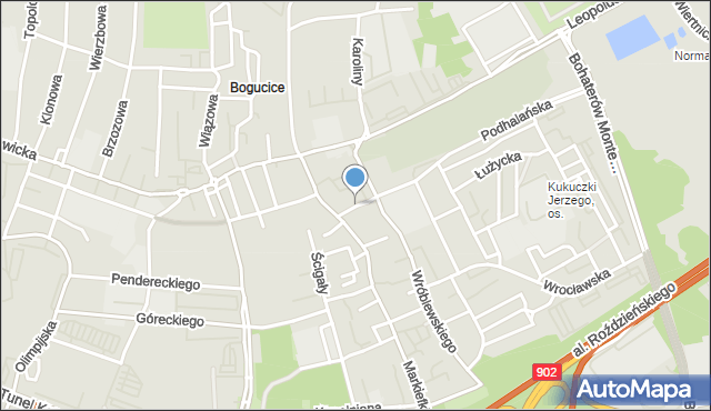 Katowice, Normy, mapa Katowic