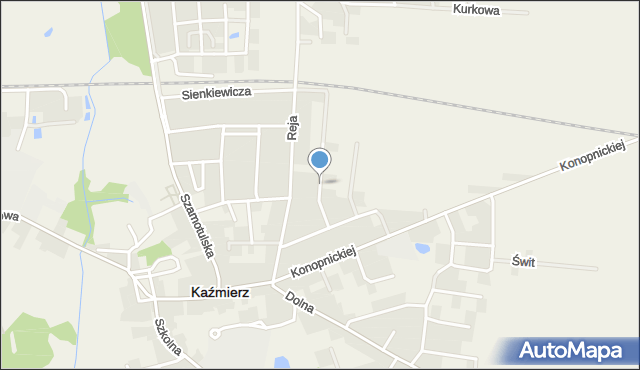 Kaźmierz, Norwida Cypriana Kamila, mapa Kaźmierz