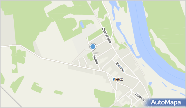 Kiełcz, Nowa, mapa Kiełcz